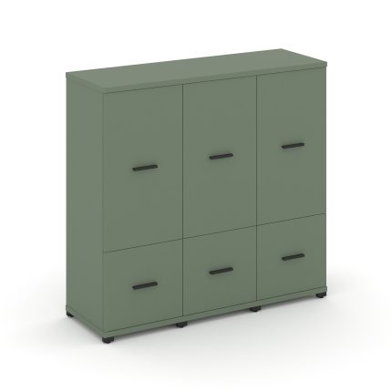 Concept Шкаф 3 узкие секции, 3 ниши CN.STU-332 B Кобо/Металл Черный 1252*420*1186