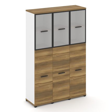 Concept Шкаф 3 узкие секции, 5 ниш CN.STU-535 RMB B Сандал Янтарный/Белый Бриллиант/Металл Черный/Са