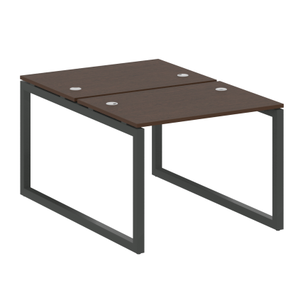 Metal System Quattro Рабочая станция на О-образном м/к 50БО.РАС-СП-2.1 Венге Цаво/Металл Антрацит 10