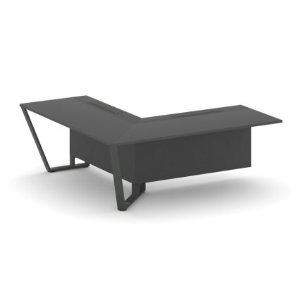 Steel Meet Завершающий угловой модуль левый KDK-PR.B.SPZOU-20(L) Антрацит/Металл Антрацит 2000*2000*