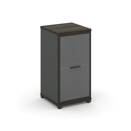 Concept Шкаф 1 узкая секция, 2 ниши CN.STU-213 RPB A Дуб Мали/Антрацит/Металл Антрацит/Прозрачный 42