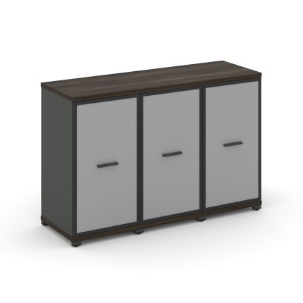 Concept Шкаф 3 узкие секции, 2 ниши CN.STU-233 RMB A Дуб Мали/Антрацит/Металл Антрацит/Сатин 1252*42