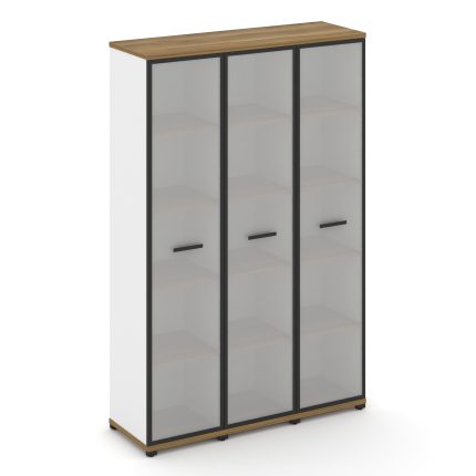 Concept Шкаф 3 узкие секции, 5 ниш CN.STU-538 RMB B Сандал Янтарный/Белый Бриллиант/Металл Черный/Са