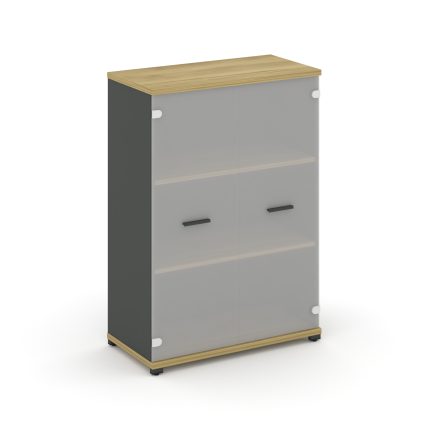 Concept Шкаф 1 широкая секция, 3 ниши CN.STS.E-316 SM A Дуб Винченцо/Антрацит/Металл Антрацит/Сатин