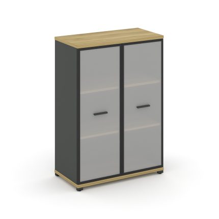 Concept Шкаф 1 широкая секция, 3 ниши CN.STS.E-316 RMB A Дуб Винченцо/Антрацит/Металл Антрацит/Сатин