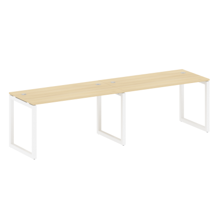 Metal System Quattro Рабочая станция на 2 места на О-образном м/к 50БО.СМ-2.3 Акация Лорка/Металл Бе