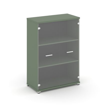 Concept Шкаф 1 широкая секция, 3 ниши CN.STS.E-316 SP W Кобо/Металл Белый/Прозрачный 836*420*1186