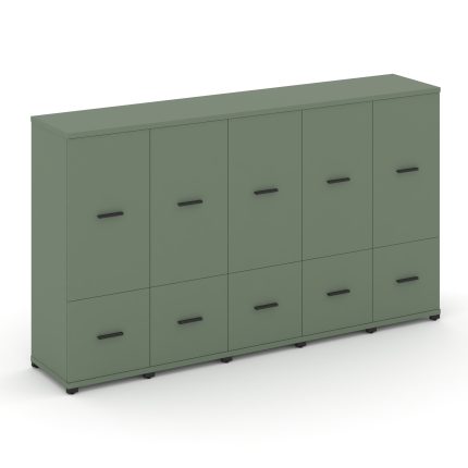 Concept Шкаф 5 узких секций, 3 ниши CN.STU-352 B Кобо/Металл Черный 2084*420*1186