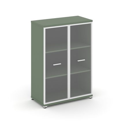 Concept Шкаф 1 широкая секция, 3 ниши CN.STS.E-316 RPW W Кобо/Металл Белый/Прозрачный 836*420*1186