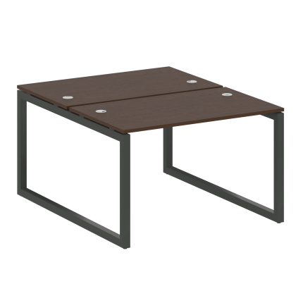 Metal System Quattro Рабочая станция на О-образном м/к 50БО.РАС-СП-2.2 Венге Цаво/Металл Антрацит 12