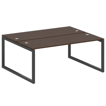 Metal System Quattro Рабочая станция на О-образном м/к 50БО.РАС-СП-2.5 Венге Цаво/Металл Антрацит 18