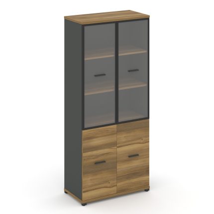 Concept Шкаф 1 широкая секция, 5 ниш CN.STS.E-512 RPB A Сандал Янтарный/Антрацит/Металл Антрацит/Про