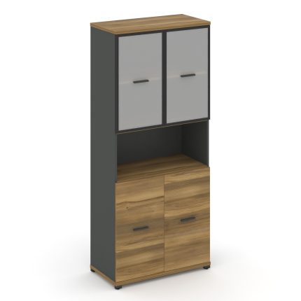 Concept Шкаф 1 широкая секция, 5 ниш CN.STS.E-513 RMB A Сандал Янтарный/Антрацит/Металл Антрацит/Сат