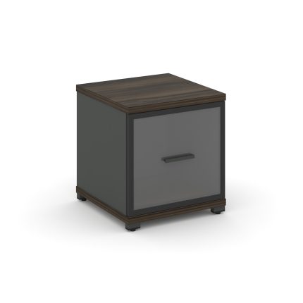 Concept Шкаф 1 узкая секция, 1 ниша CN.STU-113 RPB A Дуб Мали/Антрацит/Металл Антрацит/Прозрачный 42