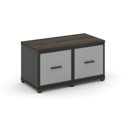 Concept Шкаф 2 узкие секции, 1 ниша CN.STU-123 RMB A Дуб Мали/Антрацит/Металл Антрацит/Сатин 836*420