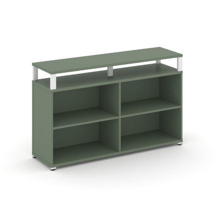 Concept Стеллаж опорный/приставной с верх. горизонтом  CN.SOPO-006 Кобо/Металл Белый 1480*420*917