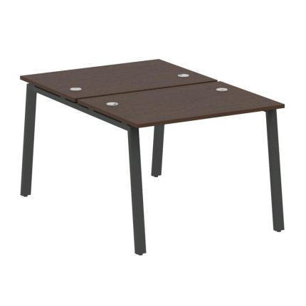Metal System Рабочая станция на А-образном м/к БА.РАС-СП-2.1 Венге Цаво/Металл Антрацит 1000*1475*75