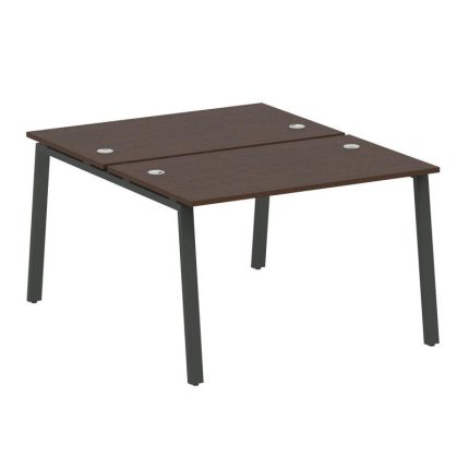 Metal System Рабочая станция на А-образном м/к БА.РАС-СП-2.2 Венге Цаво/Металл Антрацит 1200*1475*75