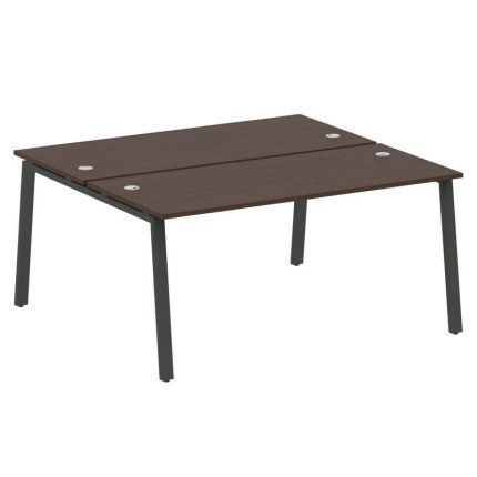 Metal System Рабочая станция на А-образном м/к БА.РАС-СП-2.4 Венге Цаво/Металл Антрацит 1600*1475*75
