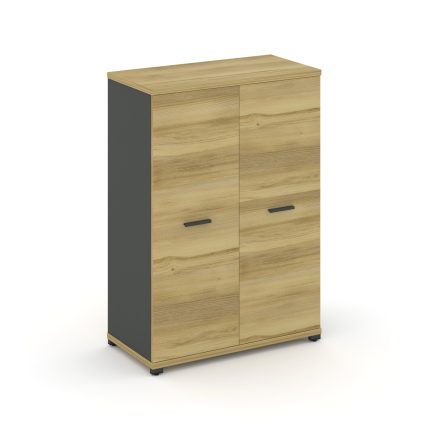 Concept Шкаф 1 широкая секция, 3 ниши CN.STS.E-316 A Дуб Винченцо/Антрацит/Металл Антрацит 836*420*1