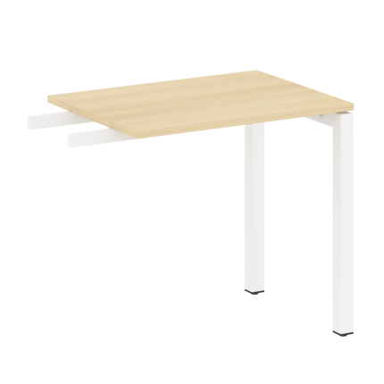 Metal System Quattro Приставной элемент на П-образном м/к 50БП.ПР-2 Акация Лорка/Металл Белый 800*60