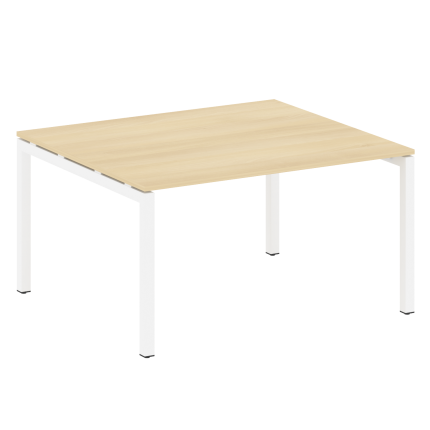 Metal System Quattro Переговорный стол (1 столешница) на П-образном м/к 50БП.ПРГ-1.3 Акация Лорка/Ме