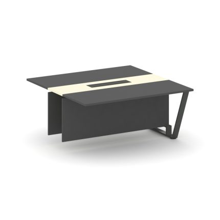 Steel Meet Проходной модуль L=1600 KMK-PR.B.SPPW-16 Антрацит/Ваниль Глянец/Металл Антрацит 1600*1600