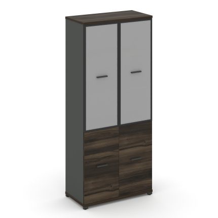 Concept Шкаф 1 широкая секция, 5 ниш CN.STS-512 RMB A Дуб Мали/Антрацит/Металл Антрацит/Сатин 836*42