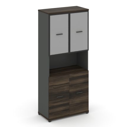 Concept Шкаф 1 широкая секция, 5 ниш CN.STS-513 RMB A Дуб Мали/Антрацит/Металл Антрацит/Сатин 836*42