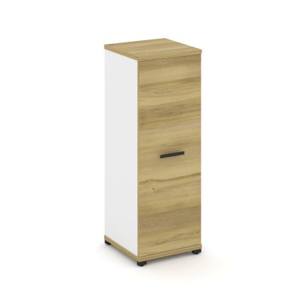 Concept Шкаф 1 узкая секция, 3 ниши CN.STU-316 B Дуб Винченцо/Белый Бриллиант/Металл Черный 420*420*