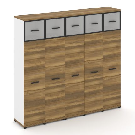 Concept Шкаф 5 узких секций, 5 ниш CN.STU-557 RMB B Сандал Янтарный/Белый Бриллиант/Металл Черный/Са