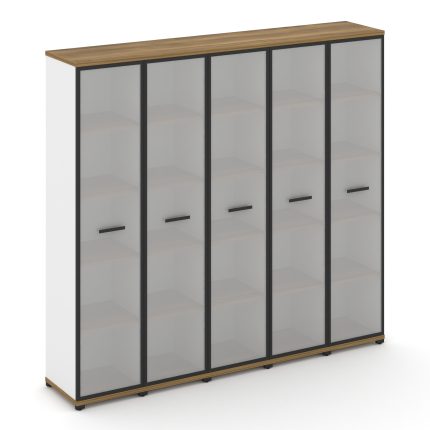 Concept Шкаф 5 узких секций, 5 ниш CN.STU-558 RMB B Сандал Янтарный/Белый Бриллиант/Металл Черный/Са