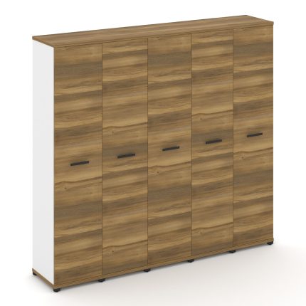 Concept Шкаф 5 узких секций, 5 ниш CN.STU-558 B Сандал Янтарный/Белый Бриллиант/Металл Черный 2084*4