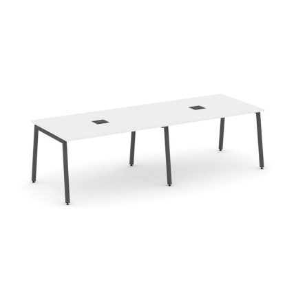 Style Project Стол переговорный SN-4A.SPRG-014 Белый/Металл Антрацит 3160*980*750