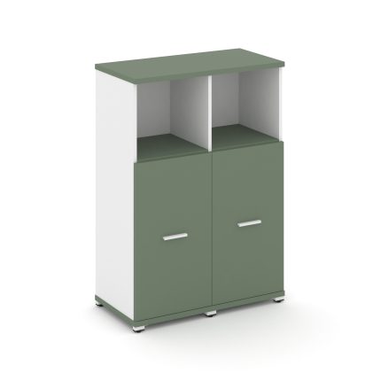 Concept Шкаф 2 узкие секции, 3 ниши CN.STU-323 W Кобо/Белый Бриллиант/Металл Белый 836*420*1186