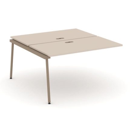 Estetica Двойной наборный элемент рабочей станциии ES.2.NRS-3-LK Капучино/Металл Латте 1380*1500*750