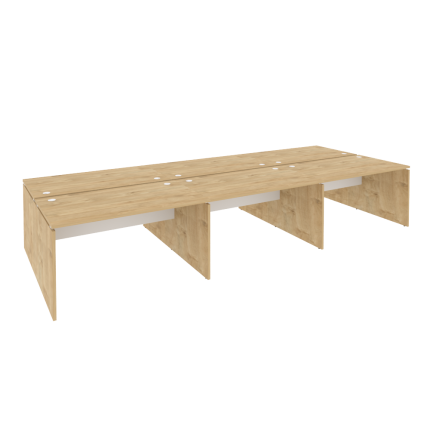 Onix Рабочая станция O.D.RS-6.3.8 Тиквуд Светлый/Белый Бриллиант 4140*1635*750