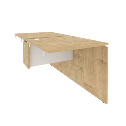 Onix Стол-приставка двойной к опорным элементам O.D.SPR-0.8 Тиквуд Светлый/Белый Бриллиант 780*1635*