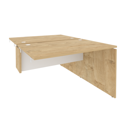 Onix Стол-приставка двойной к опорным элементам O.D.SPR-2.8 Тиквуд Светлый/Белый Бриллиант 1180*1635