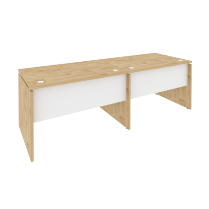 Onix Рабочая станция O.RS-2.2.8 Тиквуд Светлый/Белый Бриллиант 2360*800*750