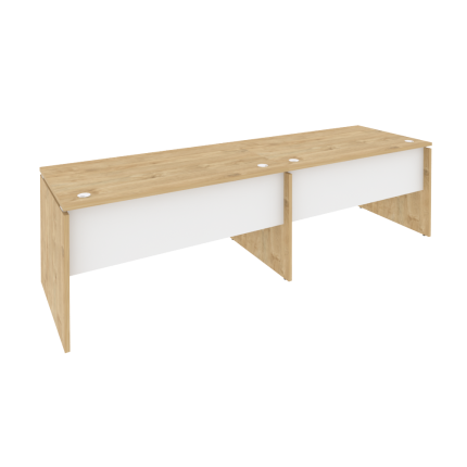 Onix Рабочая станция O.RS-2.3.8 Тиквуд Светлый/Белый Бриллиант 2760*800*750