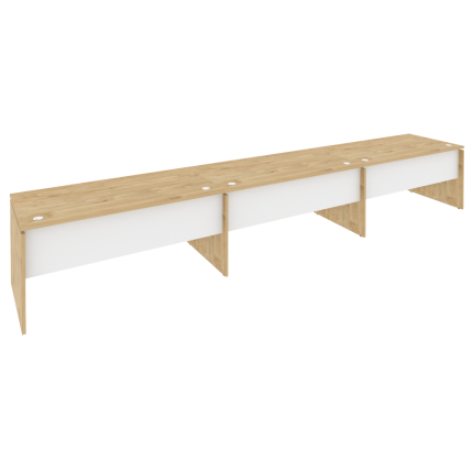 Onix Рабочая станция O.RS-3.4.8 Тиквуд Светлый/Белый Бриллиант 4740*800*750