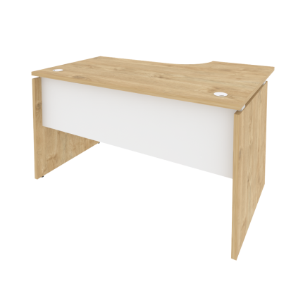 Onix Стол эргономичный левый O.SA-2 (L) Тиквуд Светлый/Белый Бриллиант 1380*980*750 (720/460)