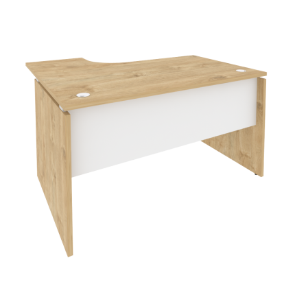 Onix Стол эргономичный правый O.SA-3 (R) Тиквуд Светлый/Белый Бриллиант 1380*1180*750 (800/460)