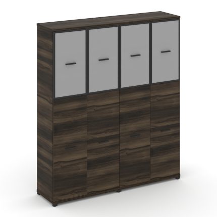 Concept Шкаф 2 широкие секции, 5 ниш CN.STS-525 RMB A Дуб Мали/Антрацит/Металл Антрацит/Сатин 1668*4