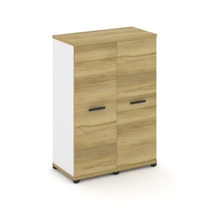 Concept Шкаф 2 узкие секции, 3 ниши CN.STU-326 B Дуб Винченцо/Белый Бриллиант/Металл Черный 836*420*