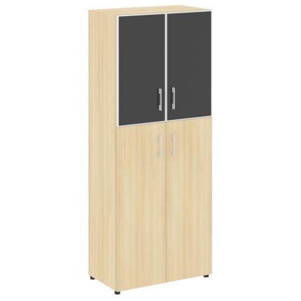 Yalta Шкаф LT.ST-1.7 R black Акация Лорка/Стекло Black 800*450*1987