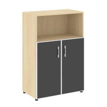 Yalta Шкаф LT.ST-2.2 R black Акация Лорка/Стекло Black 800*450*1195