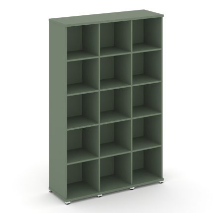 Concept Стеллаж 3 узкие секции, 5 ниш CN.STU-530 Кобо/Металл Белый 1252*420*1922