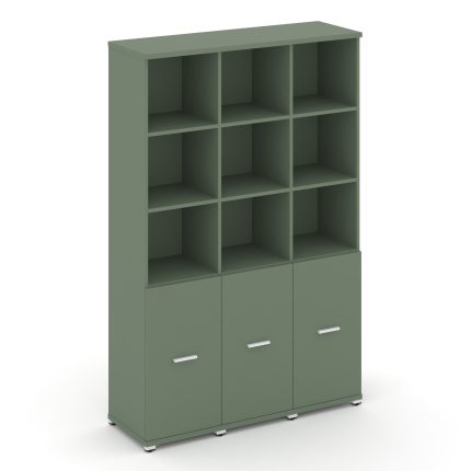 Concept Шкаф 3 узкие секции, 5 ниш CN.STU-531 W Кобо/Металл Белый 1252*420*1922